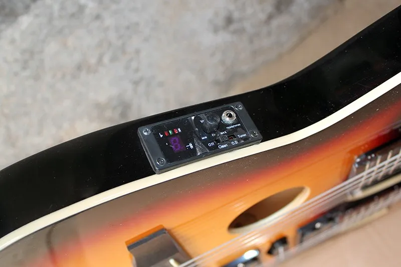 Заводская распродажа двойная Шея Табак sunburst 6+ 12 струнная электрогитара с floyd rose HSH звукоснимателями,-17-11