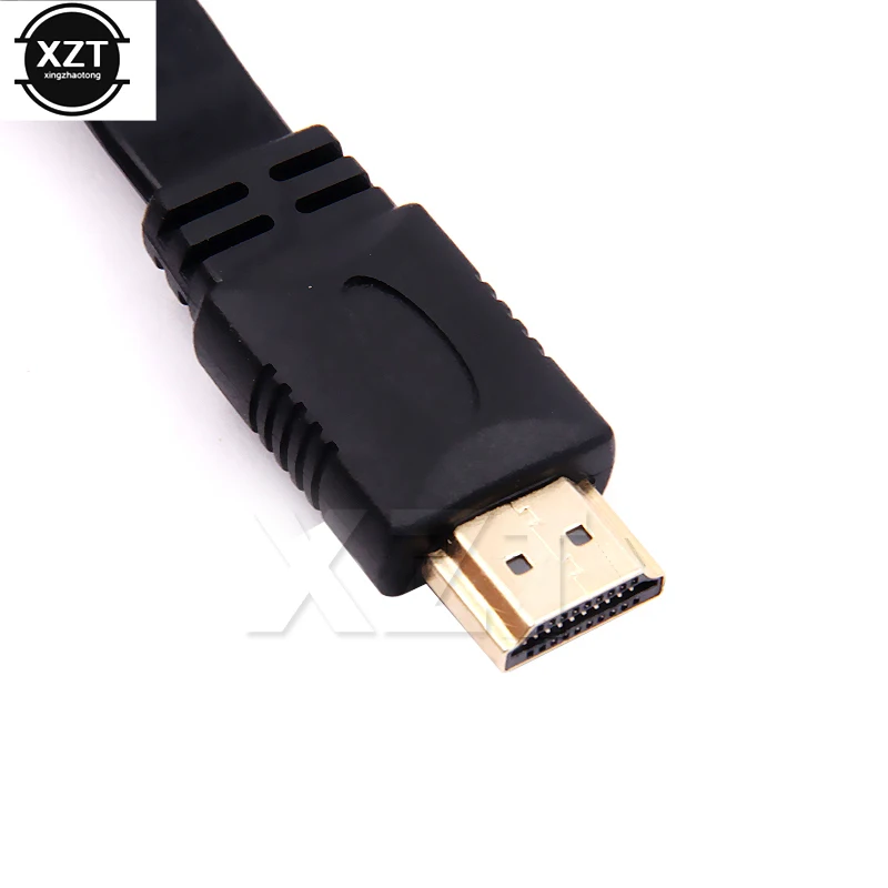 Новинка V1.4 HDMI совместимый кабель AV Аудио Видео гибкая лента плоский 3D 1080p