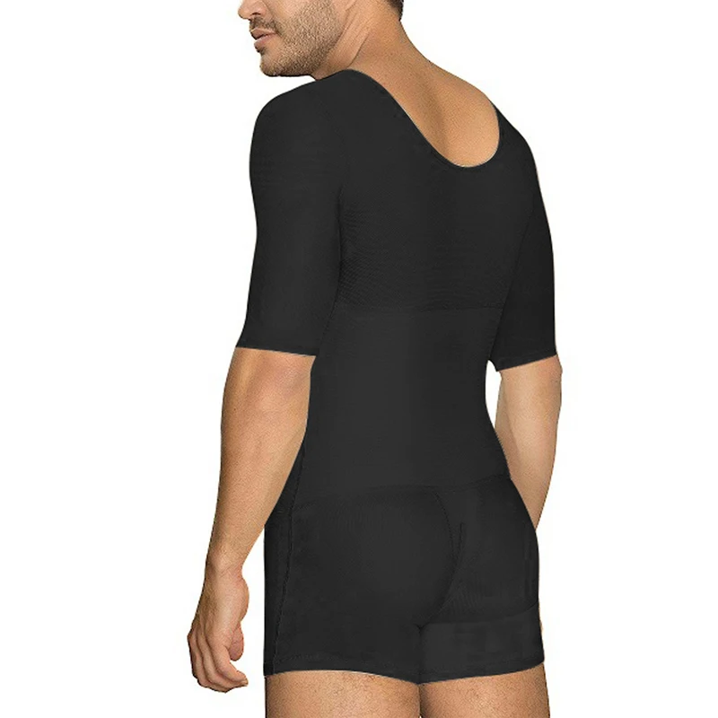 Сексуальное Утягивающее боди для мужчин Fajas, утягивающее белье для тренировок, Корректирующее белье размера плюс 6XL 5XL, мужское бежевое нижнее белье с открытой промежностью