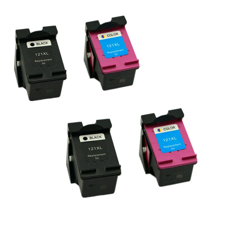 4pk чернильный картридж для HP 121XL 121 черный + цветной 2568 4280 PS C4680 C4650 C4640 D2660 D2563 принтер