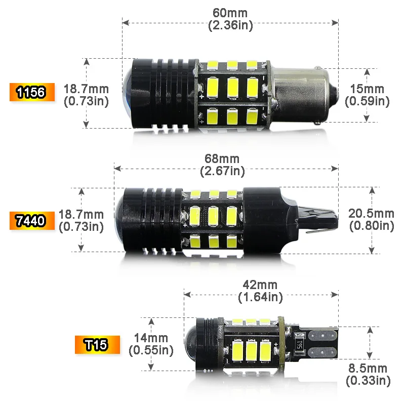 Светодиодная лампа заднего хода T15 W16W для BMW 5 серии 525i 528i 530i 550i E60 E61 M5 E65 E66 750i 750li