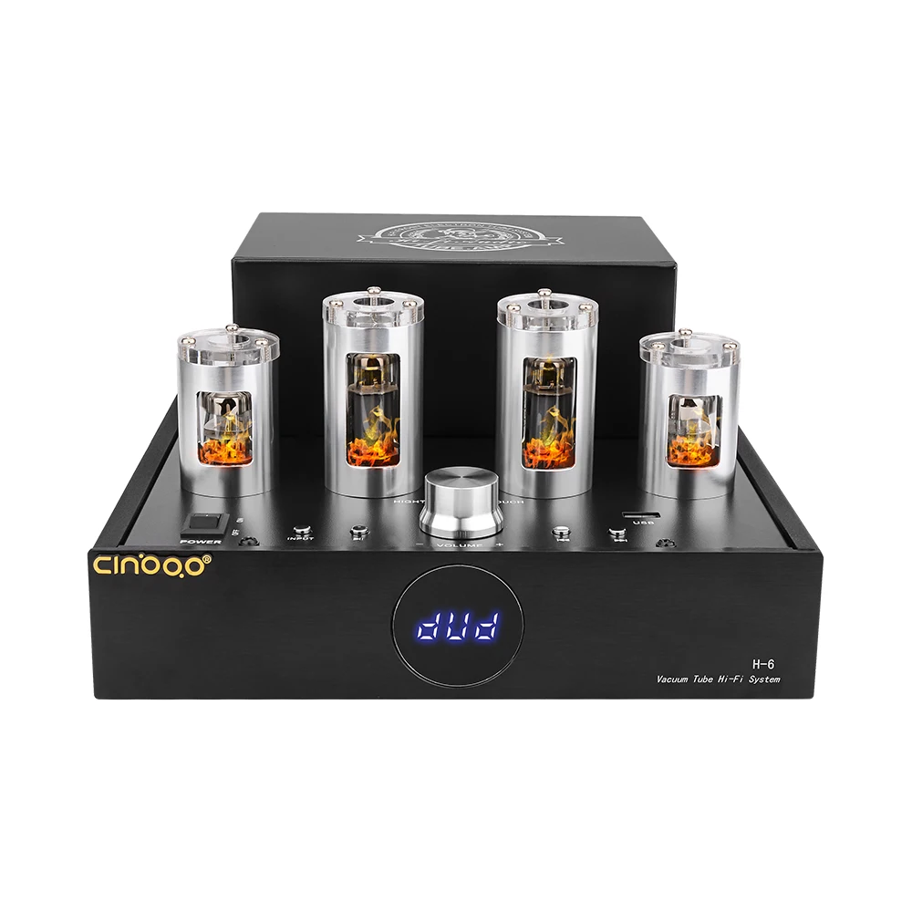Вакуумная трубка AIYIMA Bluetooth 4 0 65Wx2 6N2 6P1 Hi Fi усилитель мощности 2 1 канала аудиотрубки