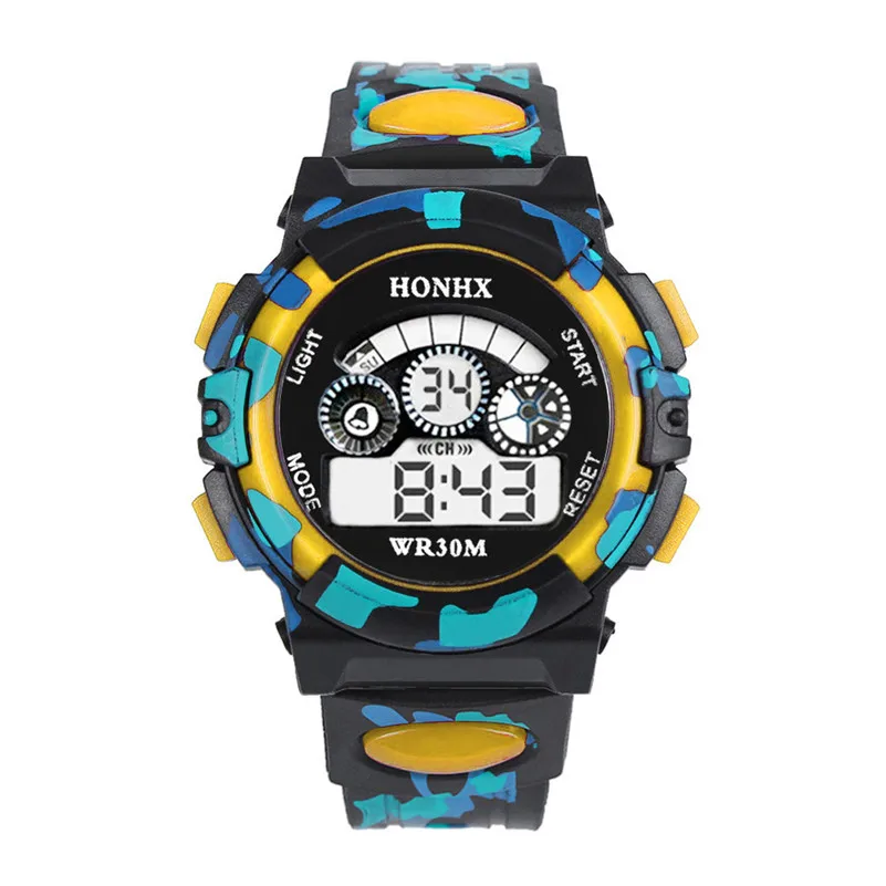 Sport Boys Girls Watches Students Electronic Rubber Belt Wrist Watch LED Digital Children kids Clock Child Gifts /DD | Наручные часы