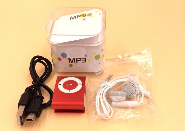 10 шт./лот Новое большое рекламное зеркало портативный mp3 плеер мини клип