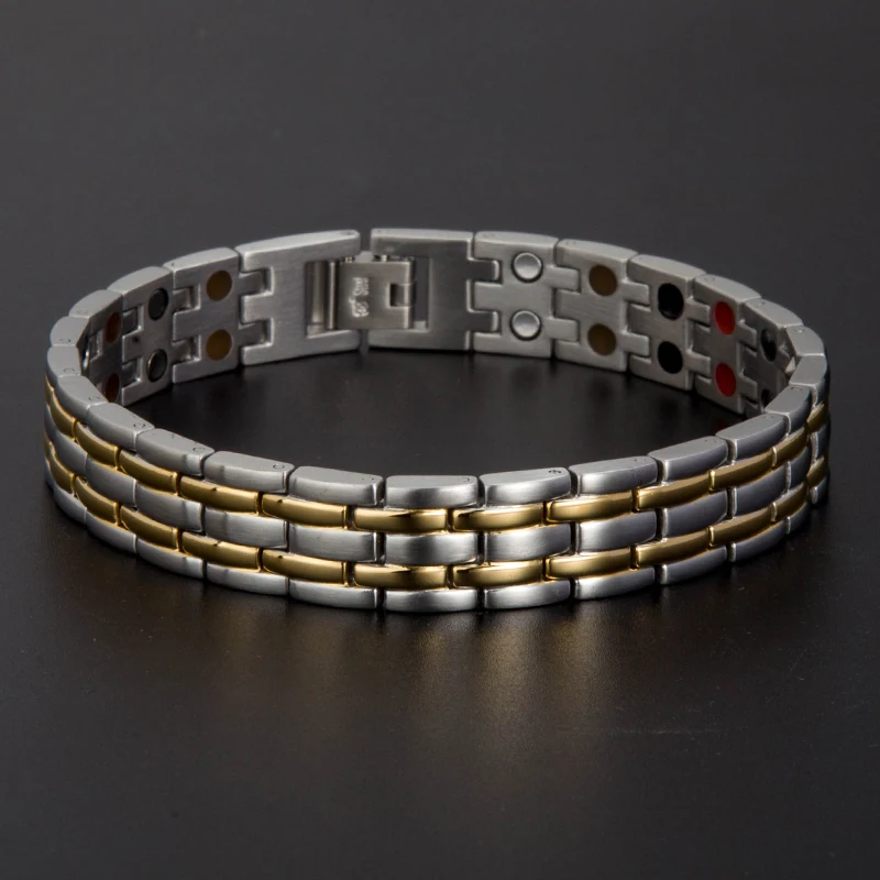 316L Нержавеющая сталь здоровья браслет для Для мужчин Jewelry магнитной Германий