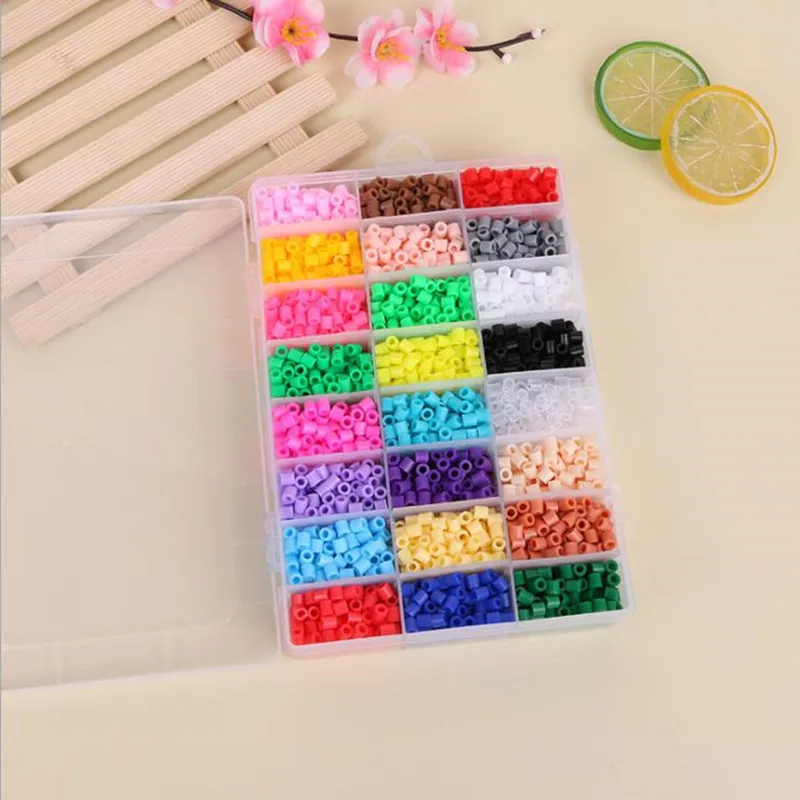 Пазлы для взрослых Perler Бусы Hama 5 мм Еда класса EVA Логические творческие DIY 4800 штук 24
