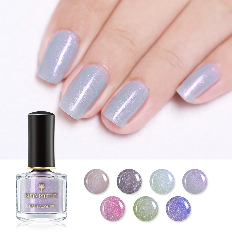 BORN PRETTY лак для ногтей мерцающий блеск воздушный сухой лак для ногтей DIY маникюр дизайн 6 мл