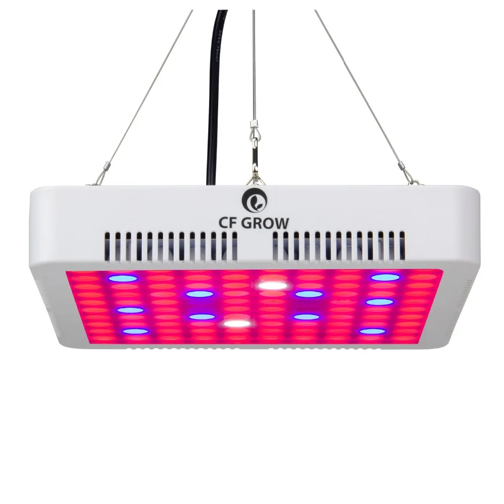 

CF Grow 300W Panel LED Grow Light 7 bands 100pcs SMD3030 Full Spectrum Plant Grow Lamp for Indoor Greenhouse Hydroponics Growing