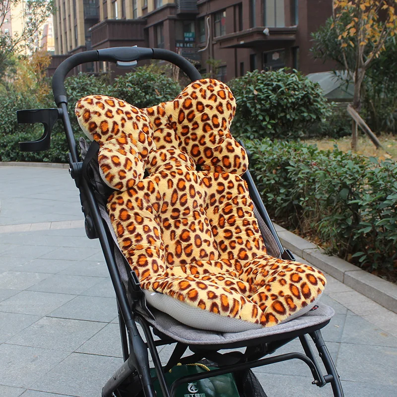 Leopard grain Матрас в коляску, Детские аксессуары, автомобильный коврик, хлопок, детская коляска, автомобильное сиденье для новорожденного, подушка для защиты шеи - Цвет: Leopard grain