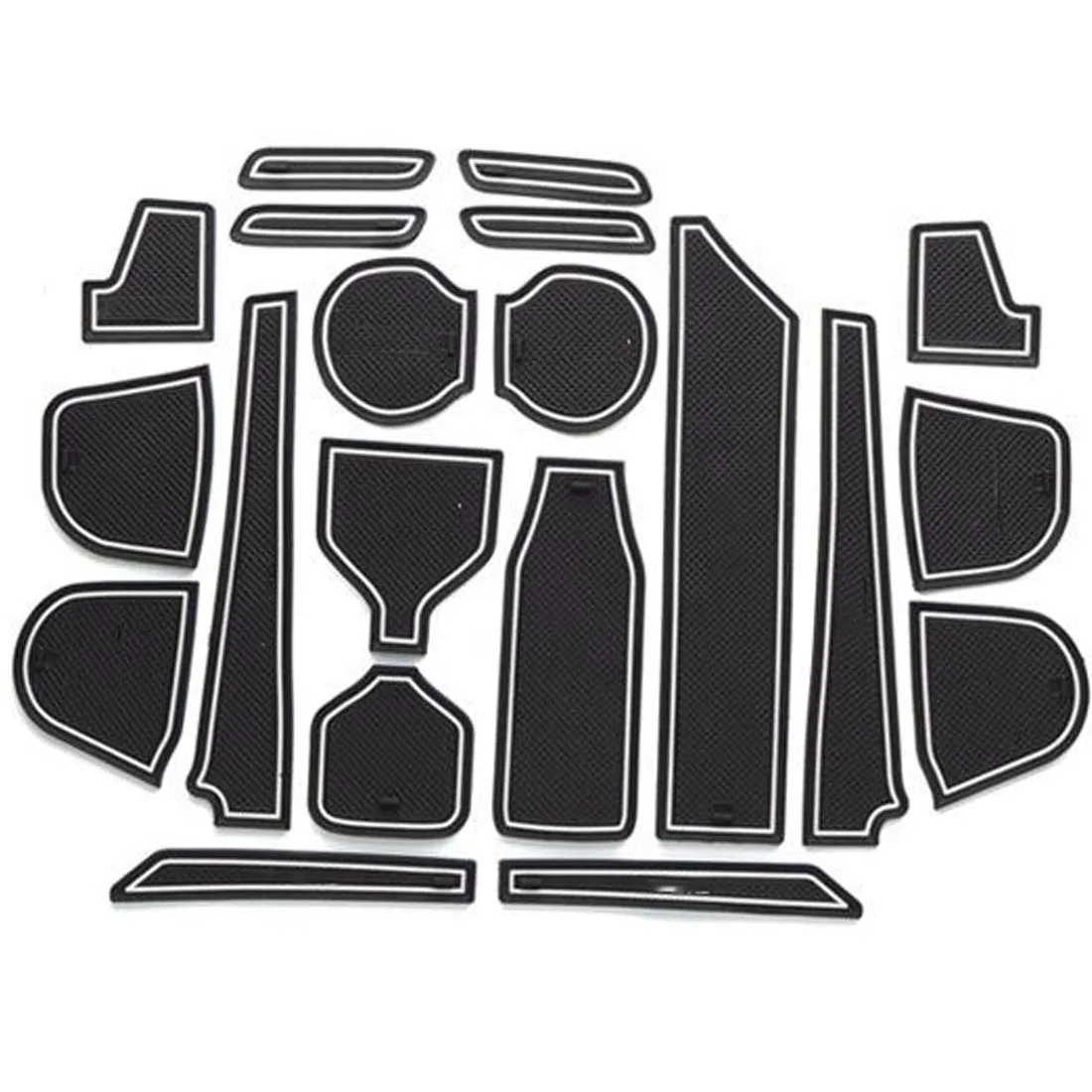 20X Auto Car Styling Non-Slip Mat Sticker Gate Slot Pad Rubber Door Carpet For Honda GREIZ Sedan Low configuration |