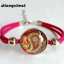 Браслет с цветком мандалы 1 шт. (6 видов стилей)|silver bracelet|bracelet