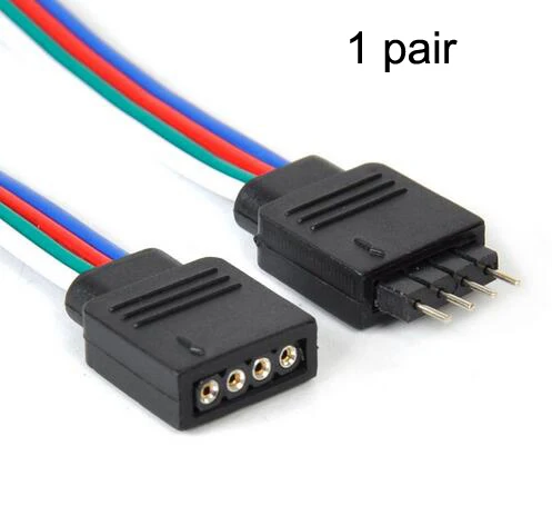 1 шт. 2Pin 4pin 5pin 8 мм/10 мм/12 мм RGBW RGB один Цвет пайки печатной платы проводное соединение для 3528 5050 Светодиодные ленты светильник - Испускаемый цвет: strip connector
