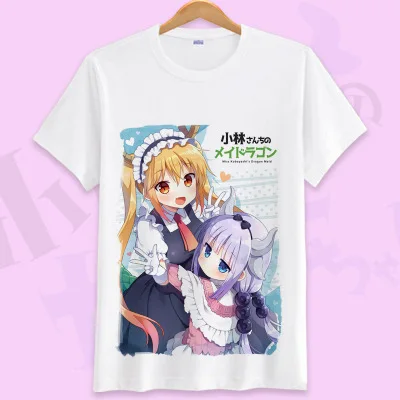 13 Аниме Kobayashi-san Chi No Maid футболка с изображением дракона Maid Kanna Kamui Toru футболки для косплея мужские и женские футболки с короткими рукавами - Цвет: 13