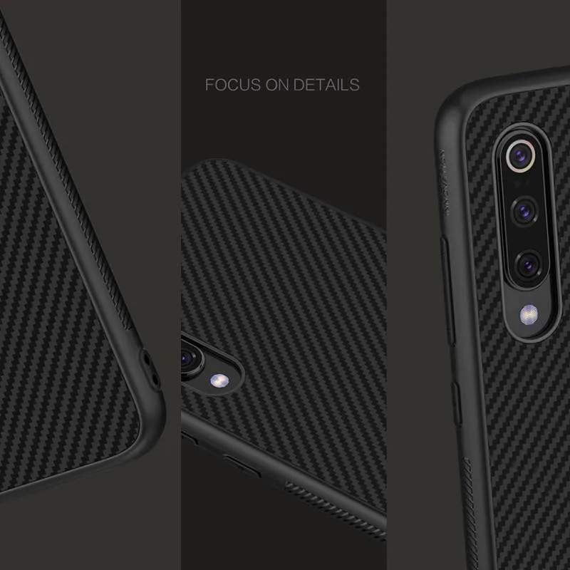Nillkin, синтетическое волокно, карбон, для Xiaomi mi 9, чехол 6,3", PP пластик, тонкий черный чехол для Xiaomi mi 9 mi 9, чехол для телефона, бизнес