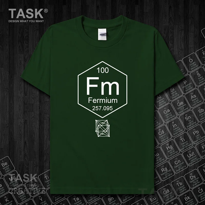 

Chemical periodic table 100 Fm Chemistry clothes mens t shirt new Tops t-shirt Short sleeve summer Fashion sweatshirt cotton