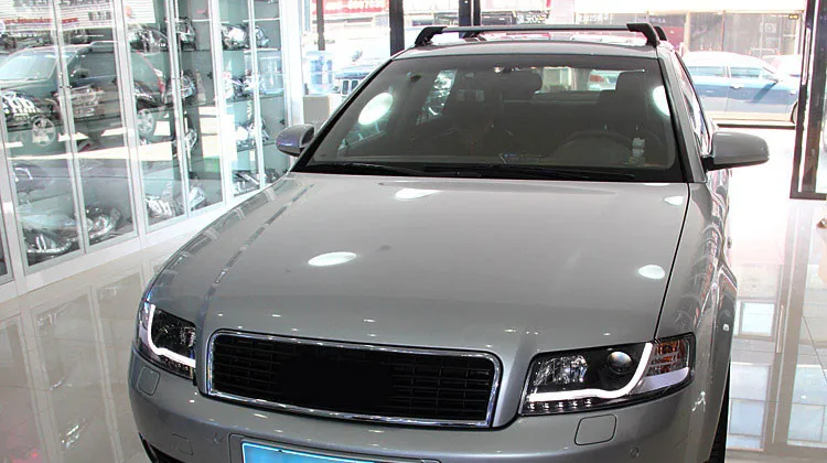 2 шт. светодиодный головной светильник s для Audi A4 2001-2004 автомобильный светодиодный светильник s двойной ксеноновый Объектив Автомобильные аксессуары дневные ходовые огни противотуманный светильник