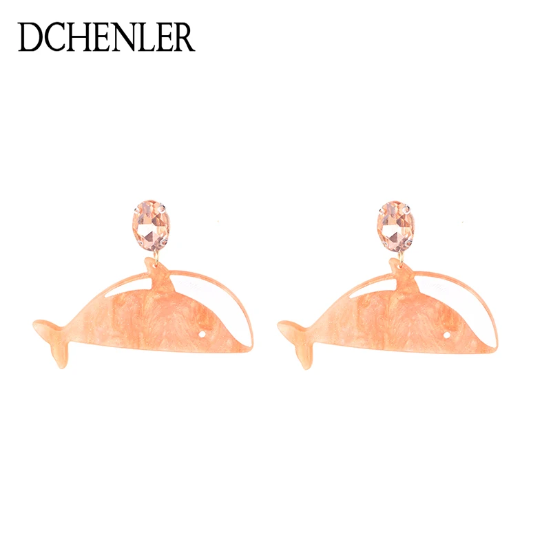 DCHENLER Oorbellen смола большие висячие Подвесные серьги эффектные Pendientes ювелирные