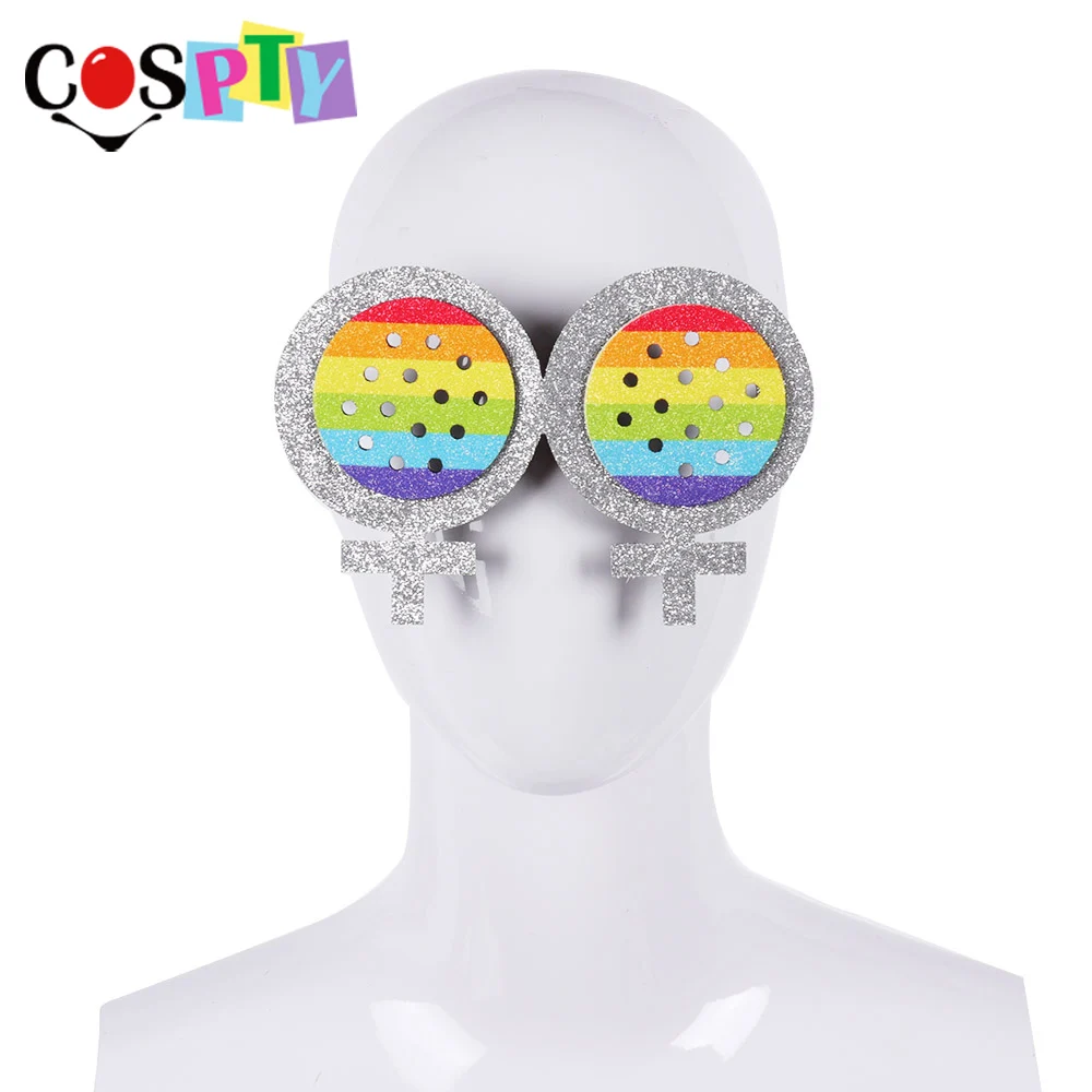 

Germany ChristopherStreetDay Product Gay parade festival Cosplay Prop Decoration Eyewear Rainbow glasses