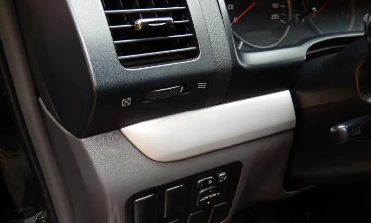 Stainless Steel interior front dashboard air control panel decorative cover trim for Toyota Land Cruiser Prado J120 2003-2009