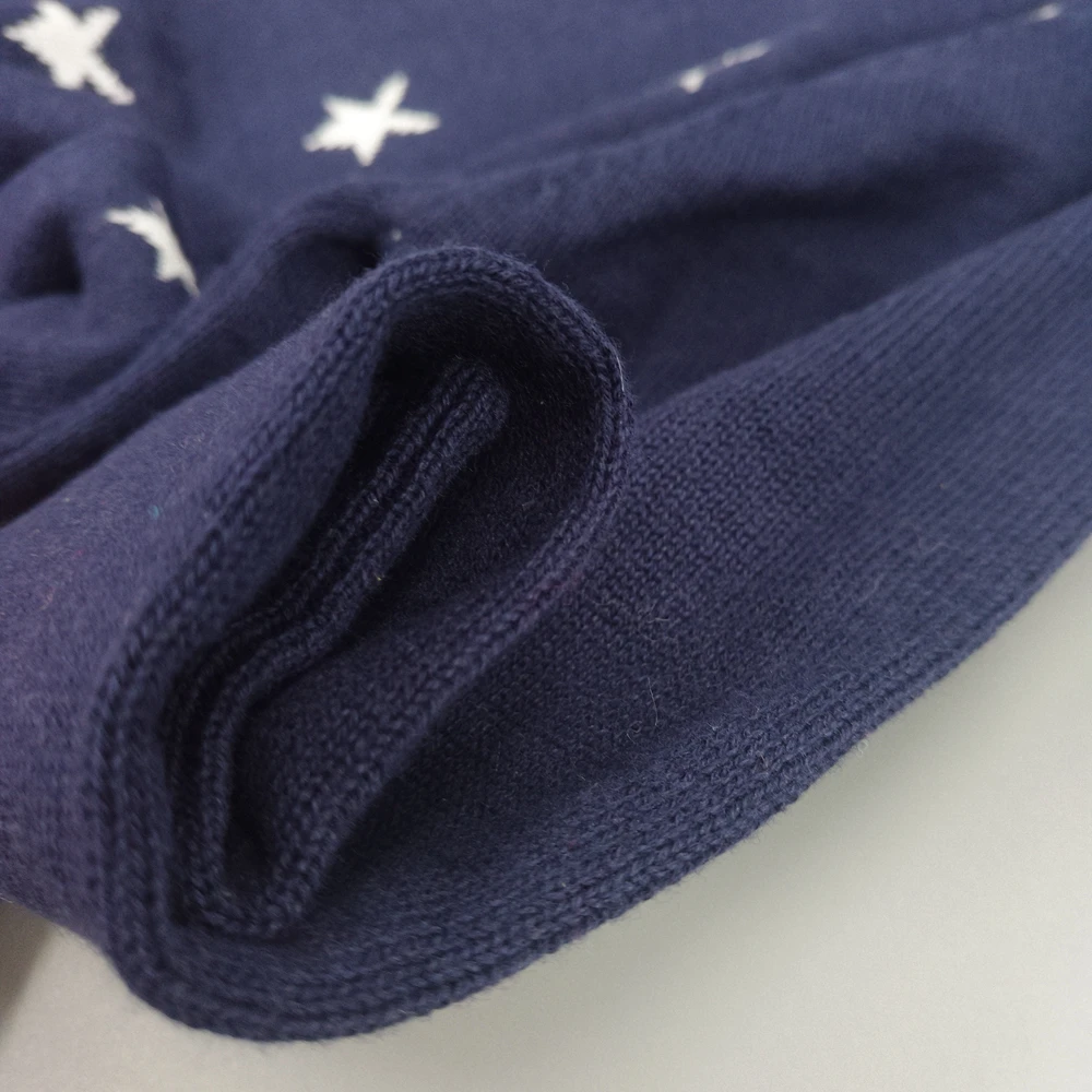 Женский шерстяной свитер с длинным рукавом принтом звезд|boys wool sweater|knitted sweater