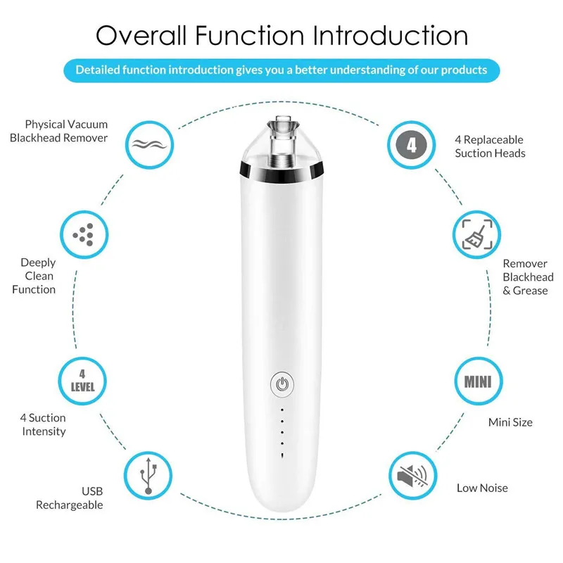 Новый угрей уход за кожей лица глубокий пор вакуум Удаление прыщей Очищение