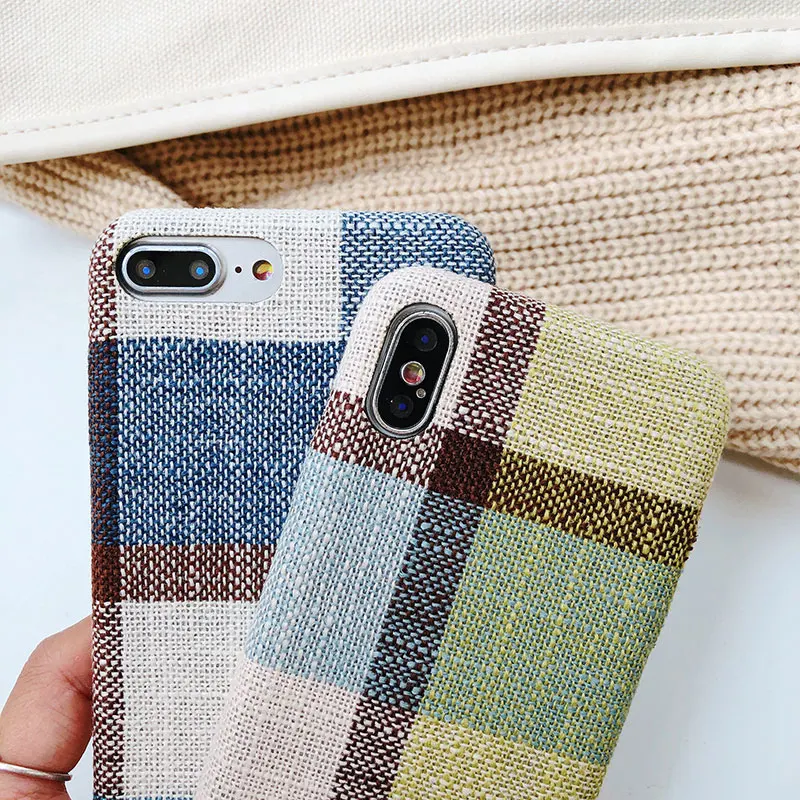 Чехол из мягкого ТПУ с текстурой ткани Boucho для iphone X XS MAX XR 6 6S 7 8 plus ультратонкий