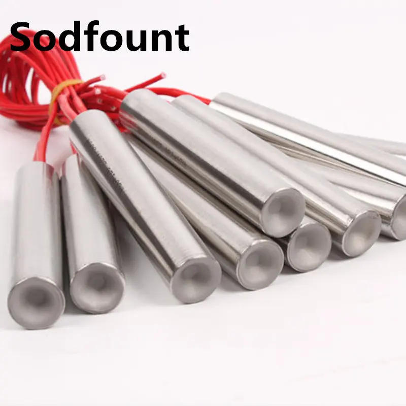 2 шт. патронный нагреватель для труб из нержавеющей стали 10 мм x 60 220 В переменного