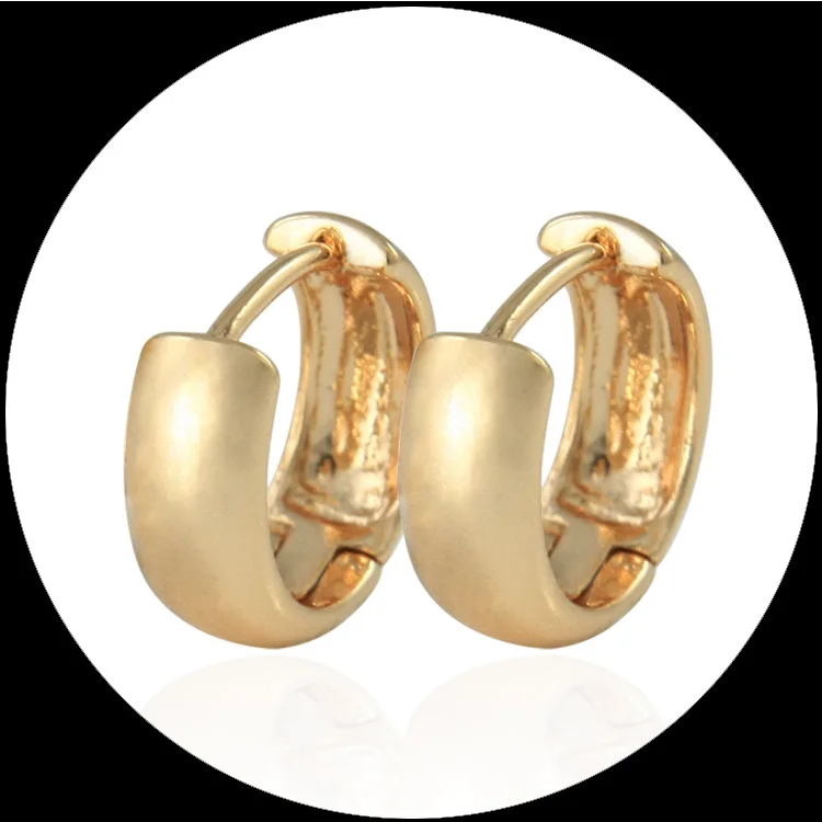 Маленькие серьги кольца золотого цвета для женщин в африканском стиле E0208|brinco de