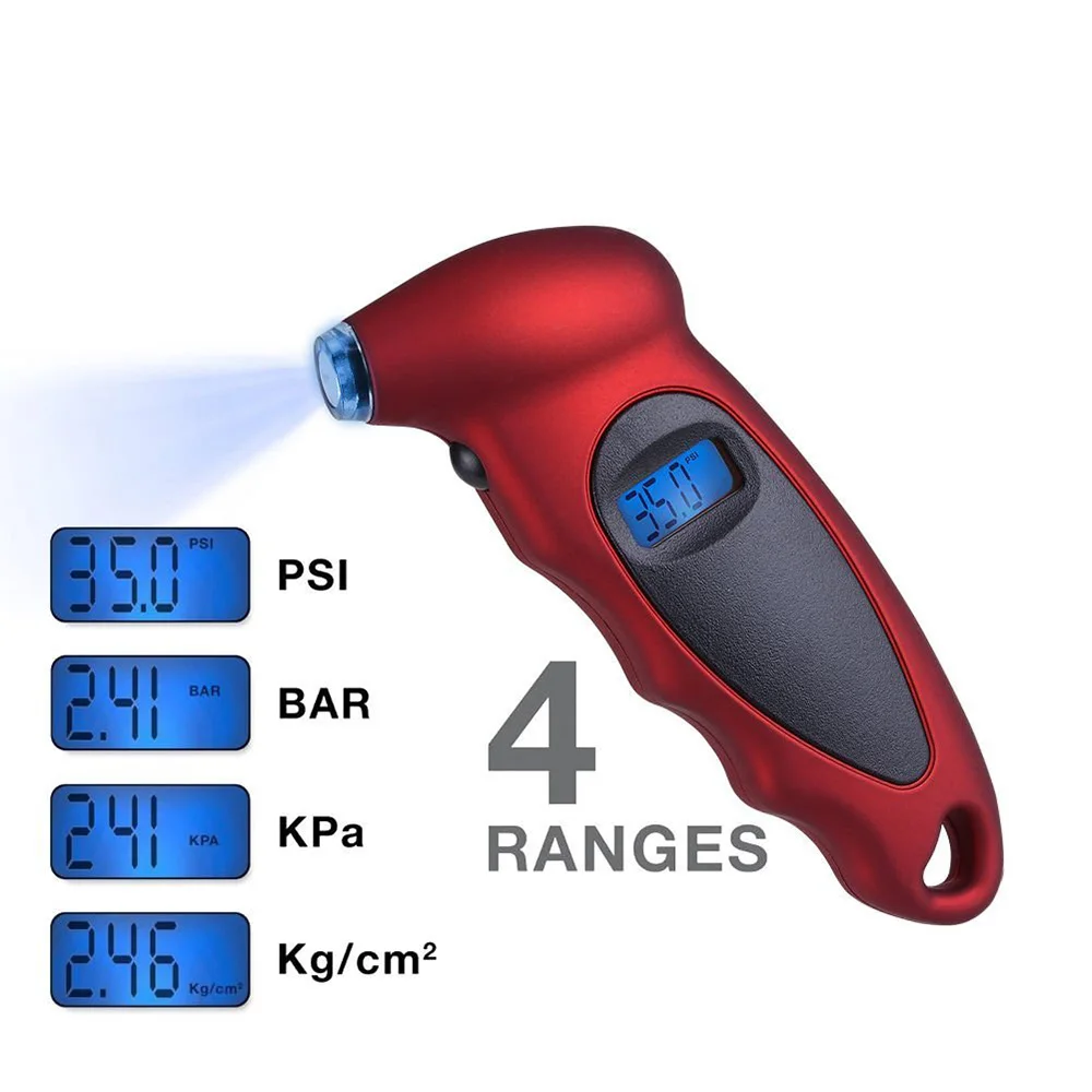 A+++ Digital Tire Pressure Gauge LCD Backlight Auto Car Motorcycle Air monitor Barometer Tyre Tester Meter | Автомобили и