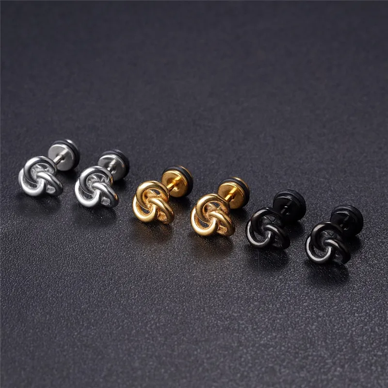 Женские и мужские серьги гвоздики ZORCVENS уникальные золотого цвета с сердечком