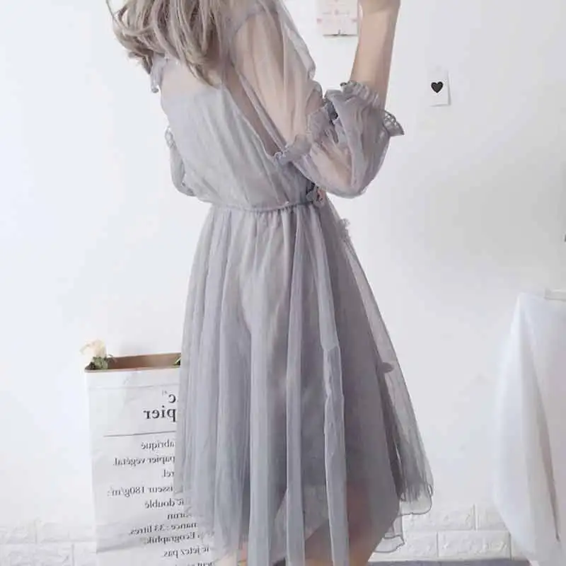 2019 Новое поступление летняя женская однотонная майка Сетчатое кружевное милое