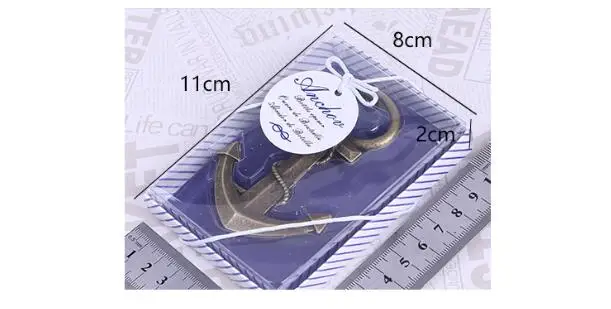 

10pcs/lot Wedding wedding supplies gift small gift anchor beer bottle opener