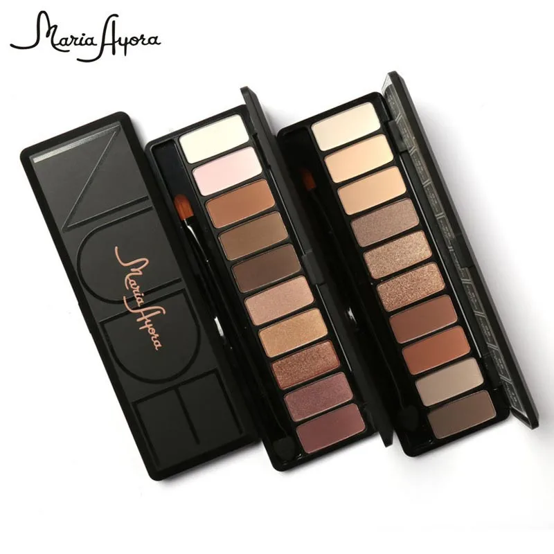 10 цветов/шт. Мерцающие матовые тени для век дымчатые макияжа Палитра теней с