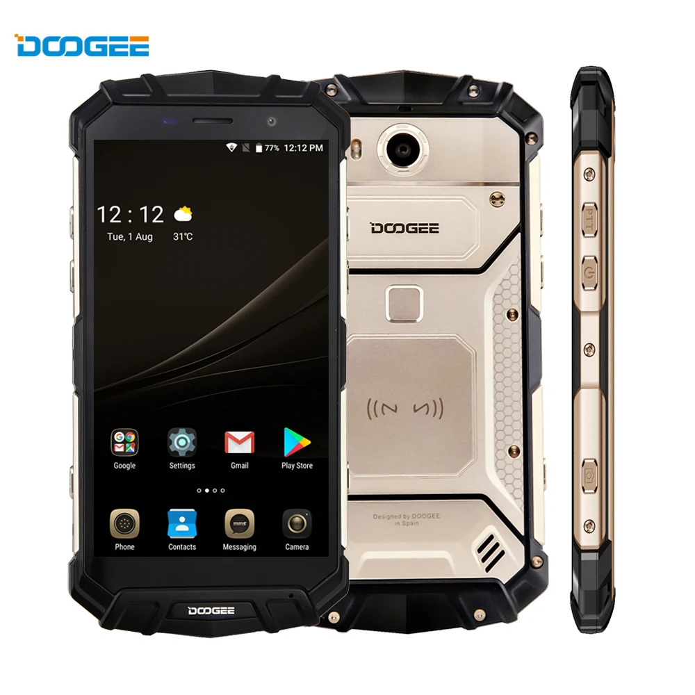 DOOGEE S60 Lite IP68 Waterdichte 5580 мАч 16.0MP 5 2 дюймов mtk6750t восемь ядер 4 ГБ 32 4G LTE gezicht