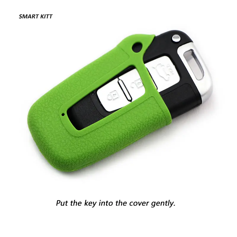 Многоцветный силиконовый чехол для ключей от машины Hyundai IX35 sonata Elantra Veloster Rohens Equus