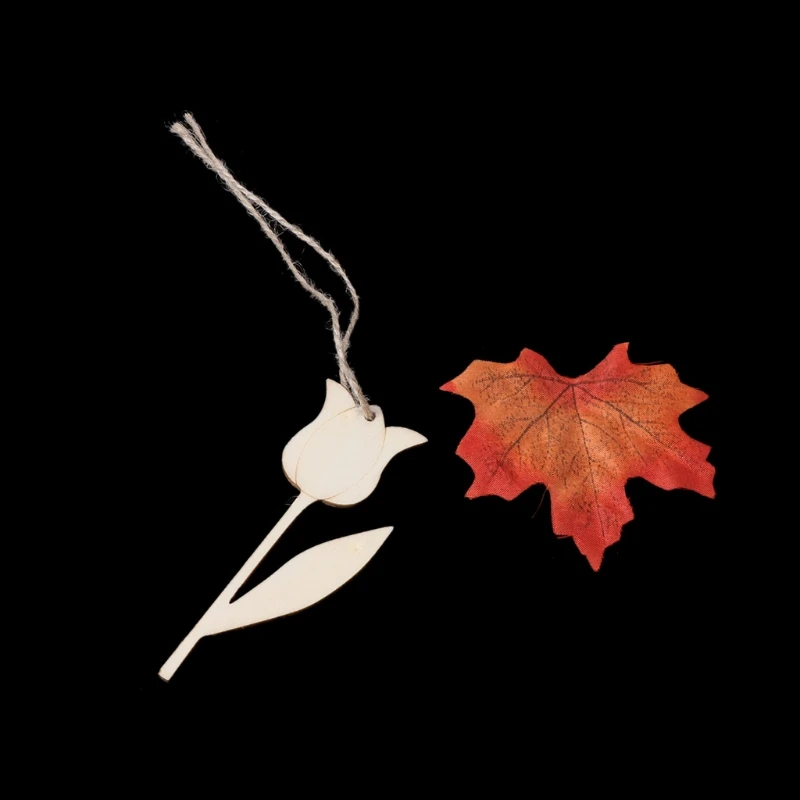 10pcs Tulip Wooden Easter Christmas Tree Hanging Decor Home Party Xmas Ornament | Дом и сад