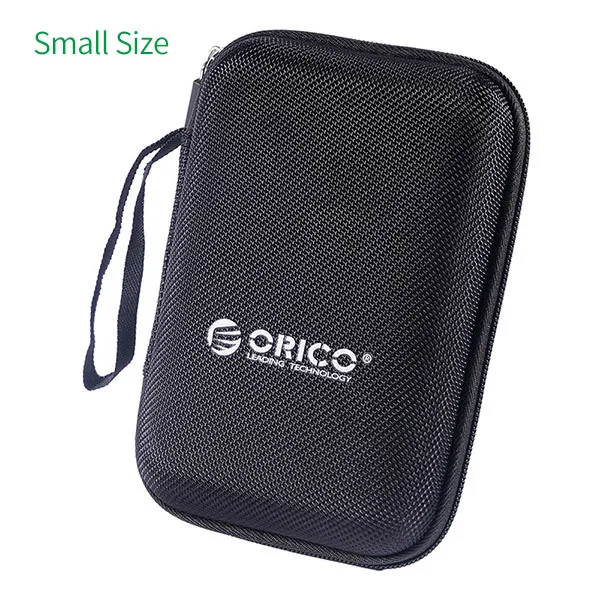 ORICO 2,5 дюйма HDD защиты сумка коробка для внешних накопителей USB жесткий диск HDD Мощность Bank кабель чехол для жесткий диск - Цвет: PH-HD1-BK-BP