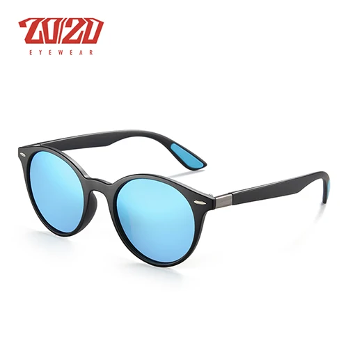 C04 Blue 20/20 Бренд Дизайн Солнцезащитные Очки Мужчины Поляризованные Овальные Рамки Рыбалка Солнцезащитные Очки Женщины Мужчины Старинные Мужские Очки cuculos De Sol - Цвет линз: C04 Blue