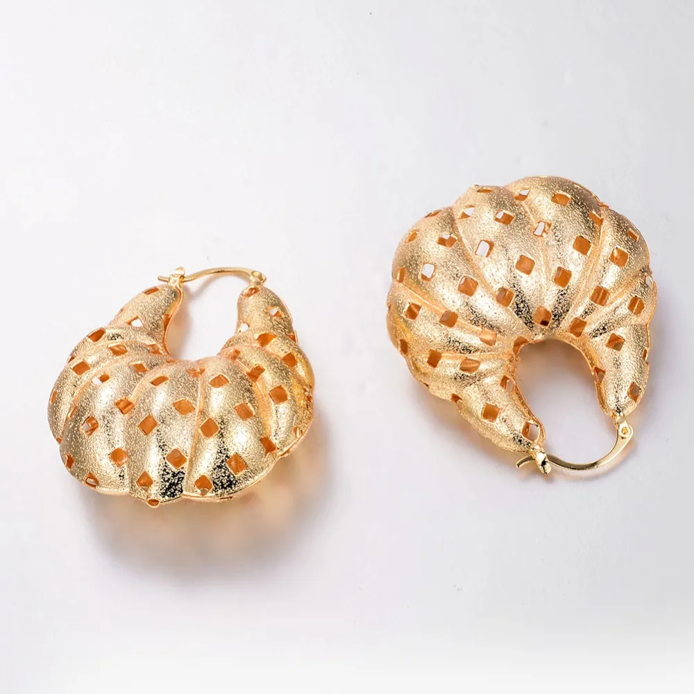 Wando классические полые серьги для женщин/девушек золотого цвета африканские