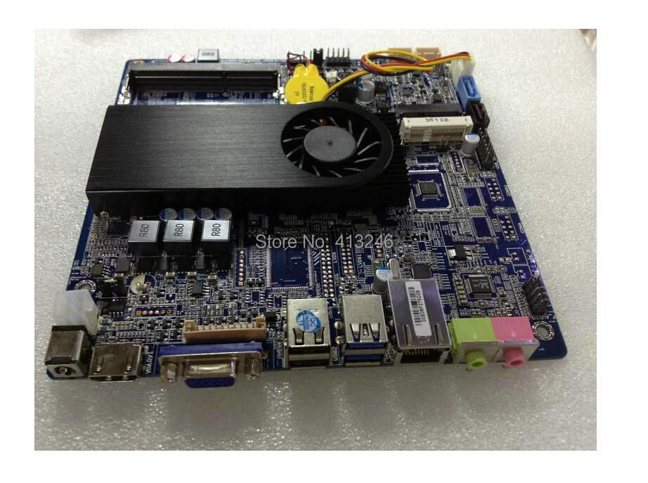 Материнская плата TN-C1037U двухъядерный 1,8 ГГц твердотельная плата MSATA cpu полный комплект HD2500 SSD DDR3 PAN DISK