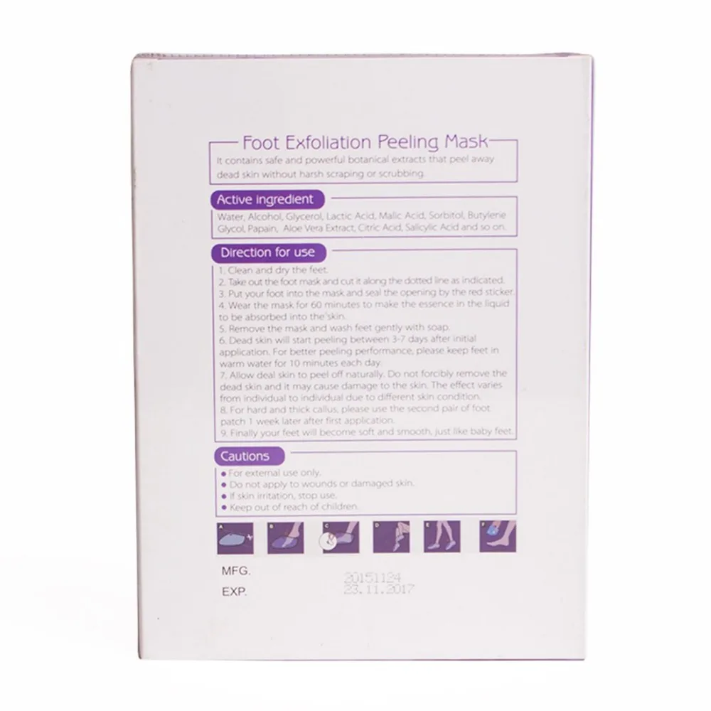4 шт./2 коробки маска для удаления омертвевшей кожи ног | Красота и здоровье