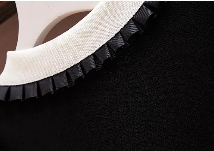 Новинка 2019 летнее модное трикотажное платье в Корейском стиле женское с вышитыми