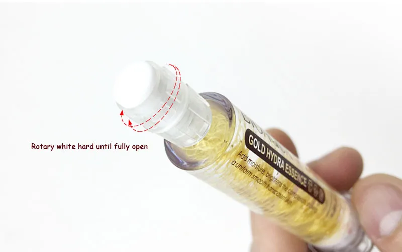 BIOAQUA бренд 24K Золотая фольга жидкость с гиалуроновой кислотой сыворотки глубокий увлажняющий, антивозрастной коллагеновая эссенция отбеливающий уход за кожей 10 мл