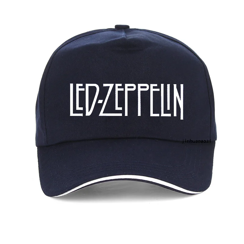 Led zeppelin, жесткая Кепка в стиле рок, хип-хоп, фолк-рок, бейсболка s для мужчин и женщин, панк, графическая Кепка, модная летняя бейсболка - Цвет: Тёмно-синий