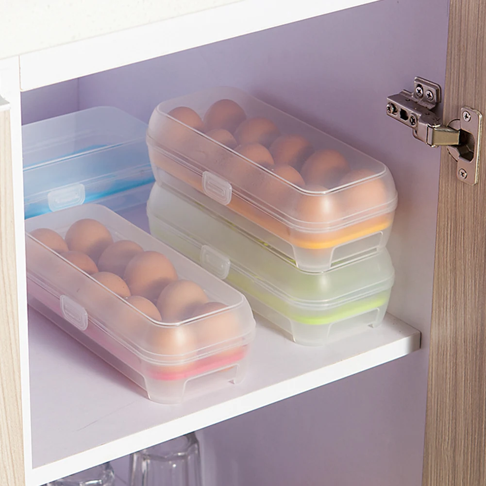 1pc Plastic Transparent Eggs Preservation Box Kitchen Refrigerator Storage Case | Дом и сад