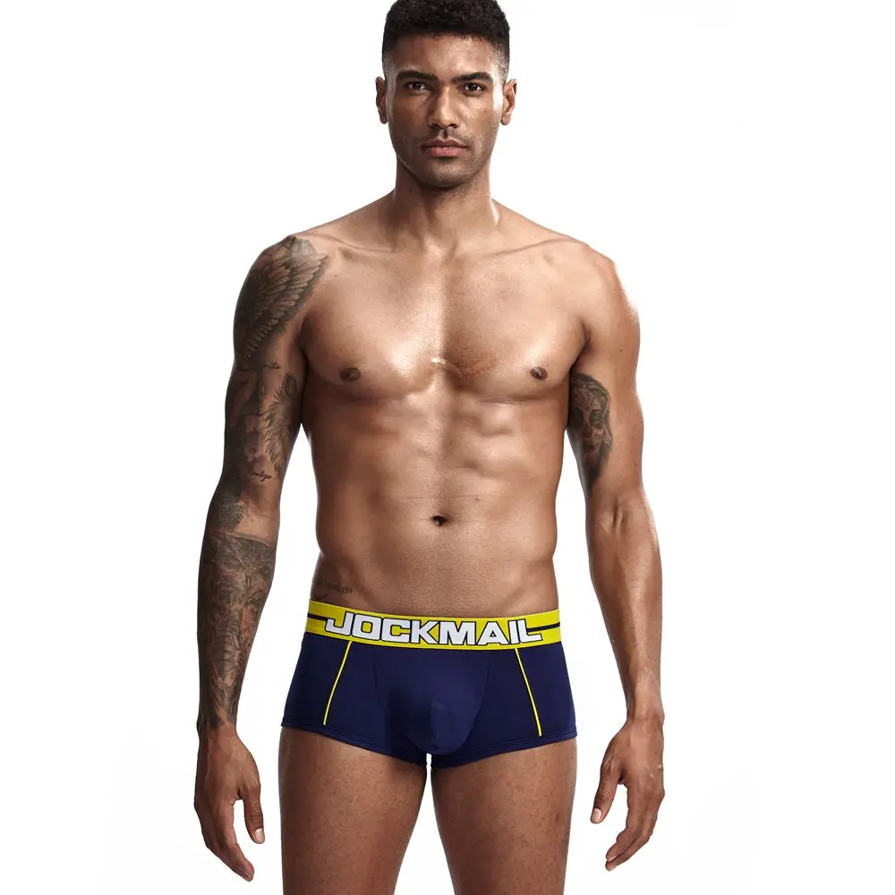 JOCKMAIL, Мужская одежда, новинка, мужские боксеры, фирменное Мужское нижнее белье, хлопок, дышащие, сексуальные, cueca, боксеры, ropa interior hombre slip