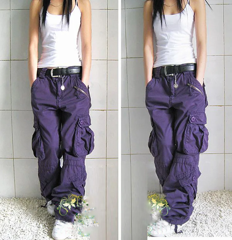 Новое поступление плюс Размеры брюки карго для женщин и мужчин в стиле хип хоп