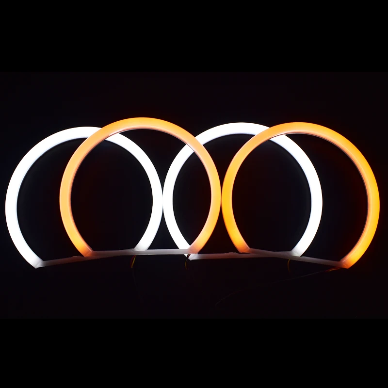 Двухцветные автомобильные ангельские глазки хлопковые огни гало светодиодный