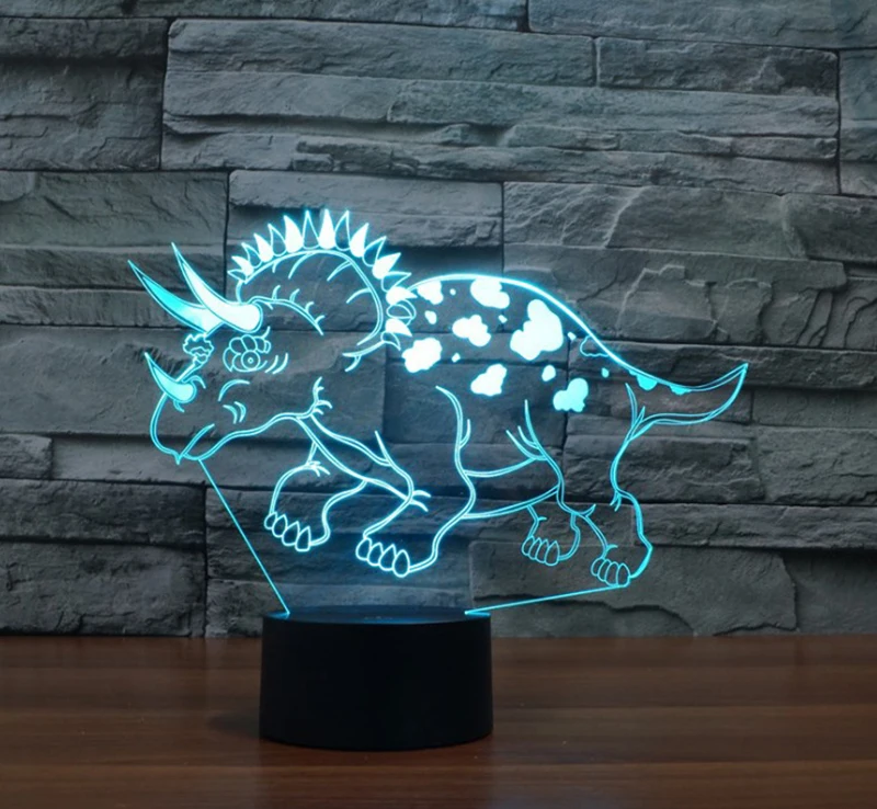 

Dinosaur visual lamp LED acrylic visual lamp creative desktop lamp