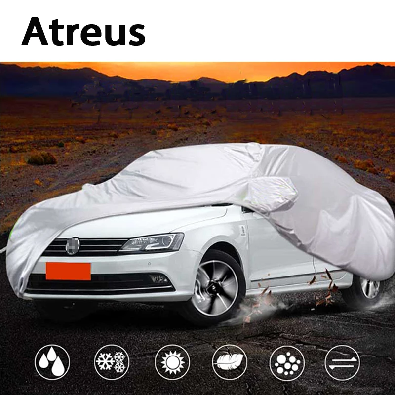 

Atreus 1X for Peugeot 307 301 Chevrolet Aveo VW Bora Jetta Skoda Rapid Ford Focus Fiesta Sedan M Waterproof Dustproof Car covers